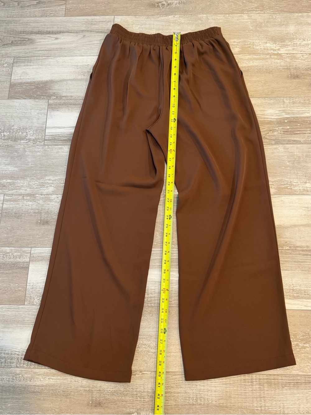 MELLODAY Brown Wide-Leg Ponte Pants - Picture 4 of 5